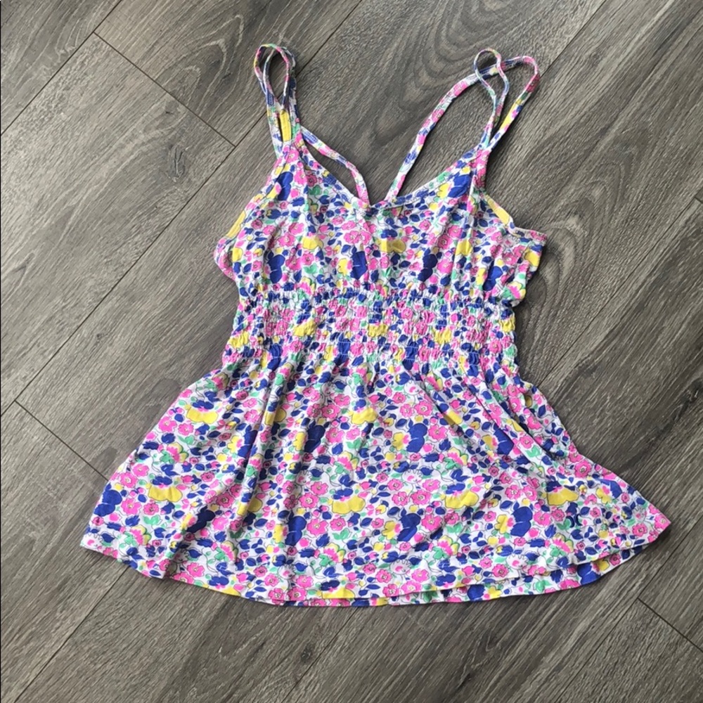 Bright patterned summer top
